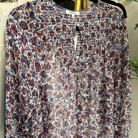 Madewell boho Floral Blouse nwt - Picture 3 of 10